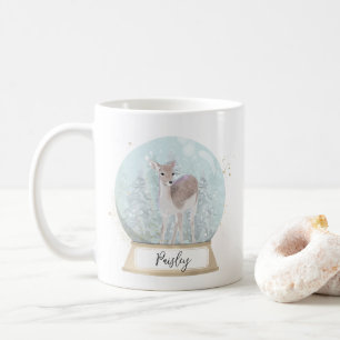 Custom Name Deer Christmas  Coffee Mug