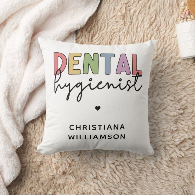 Custom Name Dental Hygienist RDH Gifts  Cushion (Blanket)