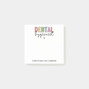 Custom Name Dental Hygienist RDH Gifts Post-it Notes