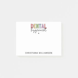 Custom Name Dental Hygienist RDH Gifts Post-it Notes
