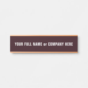 Custom Name Design Your Own Door Sign Example