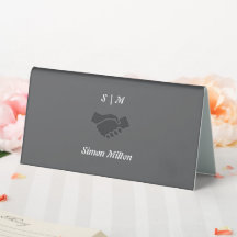 Custom Name Desk Sign – Folded Table Tent Design