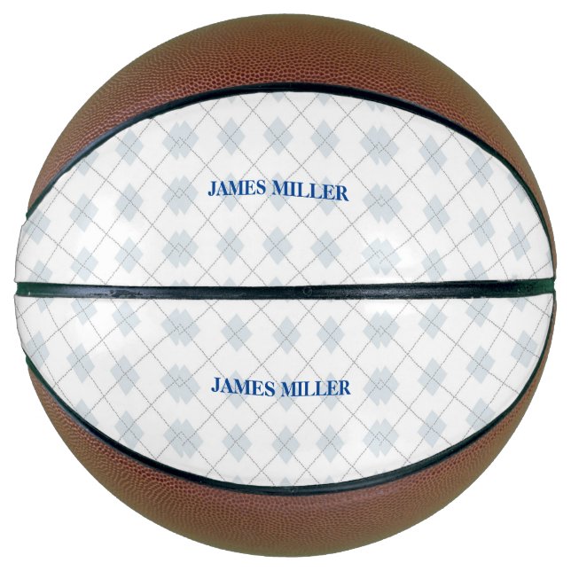 Custom name diamond pattern basketball (Front)