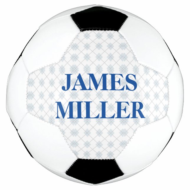 Custom name diamond shapes pattern football (Front)