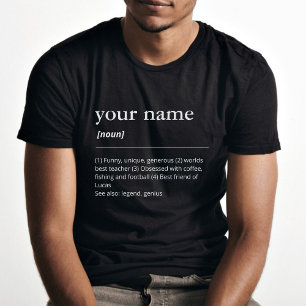 Custom name dictionary definition black T-Shirt