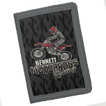 Custom NAME Dirt Bike Rider Motocross Racing Trifold Wallet<br><div class="desc">Custom NAME Dirt Bike Rider Motocross Racing Moto Racer Motorcycle Gifts - Choose Colour and Customise with your Name or Custom Text!</div>