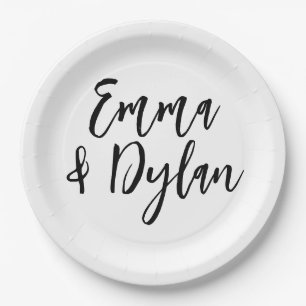 Custom Name dish, Personalized Bachelorette party  Paper Plate