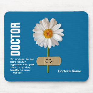 Custom Name Doctor Appreciation Gift Mouse Mat