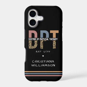 Custom Name DPT Doctor of Physical Therapy Cheetah