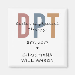 Custom Name DPT Doctor of Physical Therapy Magnet