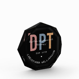 Custom Name DPT Doctor of Physical Therapy Photo Block