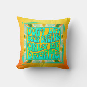 Custom Name Dream Quote Positive Affirmation  Cushion