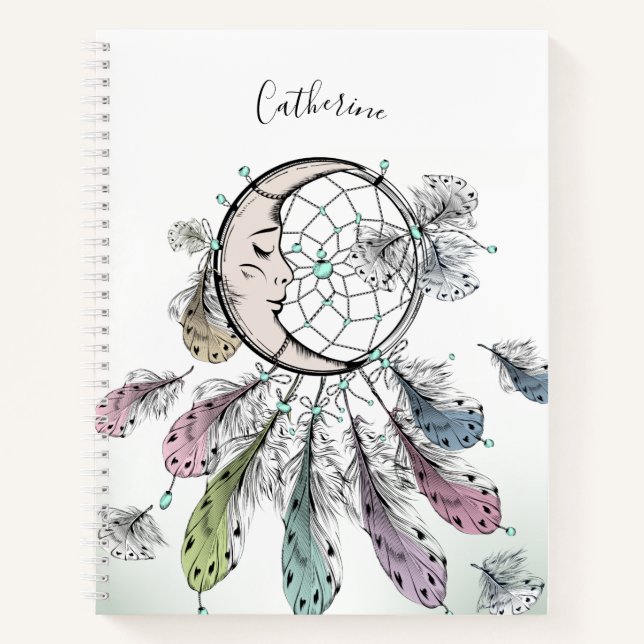 Custom name Dreamcatcher notebook (Front)
