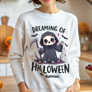 Custom Name Dreaming of Halloween Kawaii Sweatshirt