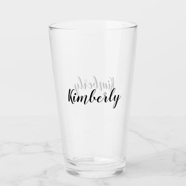 Custom Name Drinking Glass (Front)
