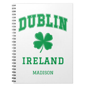 Custom Name Dublin Ireland Notebook
