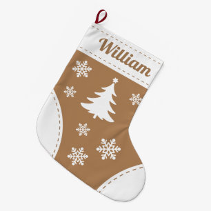 Custom Name Elegant Christmas Stocking