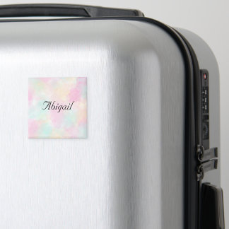 Custom Name Elegant Font Girly Patel Colours Magnet