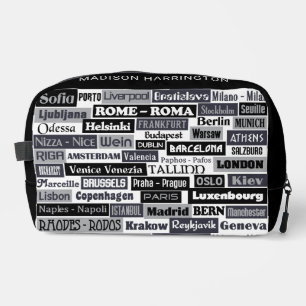 Custom Name European Traveller Dopp Kit