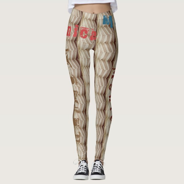 Custom Name Exercise Leggings (Front)