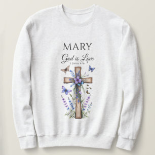 Custom Name Faith T-Shirt – God Is Love Scripture Sweatshirt