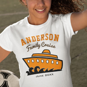 Custom Name Family Cruise Vacation T-Shirt
