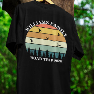 custom name family vacation mountain Road Trip T-Shirt