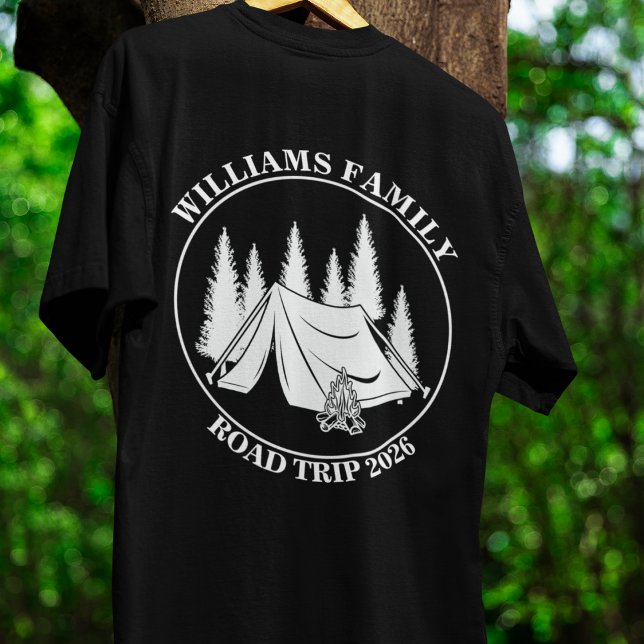 custom name family vacation mountain Road Trip T-Shirt (Creator Uploaded)