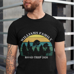 custom name family vacation mountain Road Trip T-Shirt