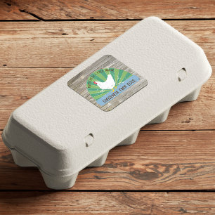 Custom Name Farm Fresh Eggs Vintage Sign Look Square Sticker