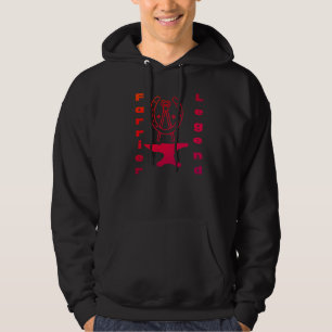 Custom Name Farrier Legend Red Anvil Horseshoe Hoodie