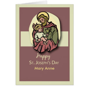 Custom Name Feast of St. Joseph Brown