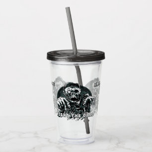 Custom name "Fight the Dead" Zombie tumblers