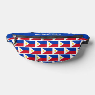 Custom Name FILIPINO FLAG OF THE PHILIPPINES Bum Bags