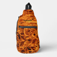 Custom Name Fire Flames