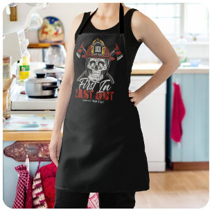 Custom NAME Firefighter First In Last Out Fireman  Apron