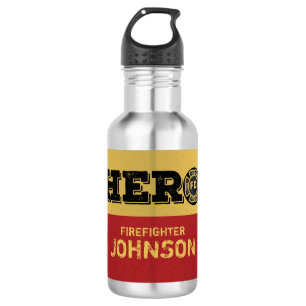 Custom Name, Firefighter Hero 532 Ml Water Bottle