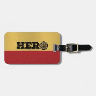 Custom Name, Firefighter Hero Luggage Tag