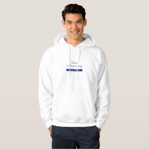 Custom Name, First Wedding Anniversary Sparkle Hoodie