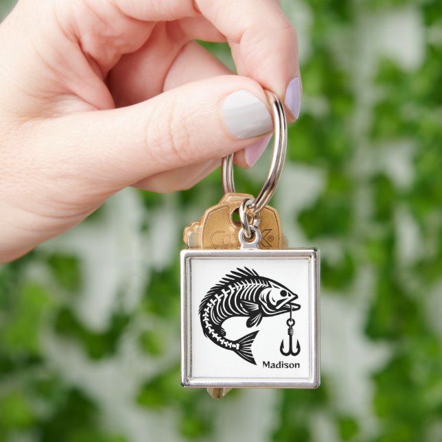 Custom Name Fish Key Ring (Hand)