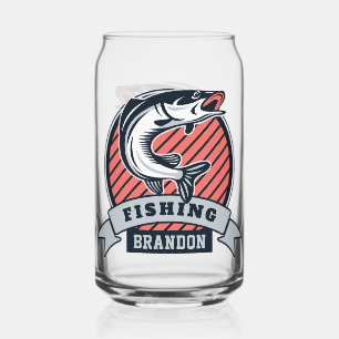 Custom name Fisher shotglass Can Glass