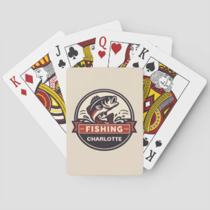 Custom Name Fishing Playing Cards