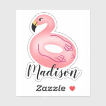 Custom Name Flamingo Pool Float