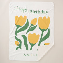 Custom Name Floral Birthday Gift For Girl