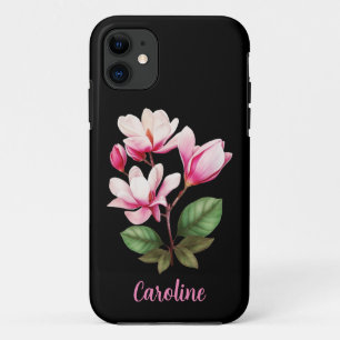 Custom Name Flower Floral Design iPhone 11 Case
