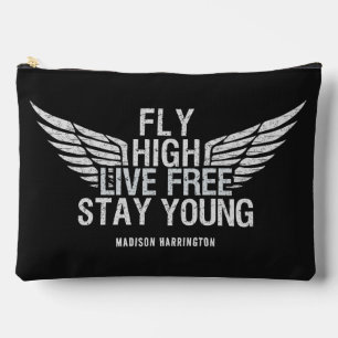 Custom Name Fly High Accessory Pouch