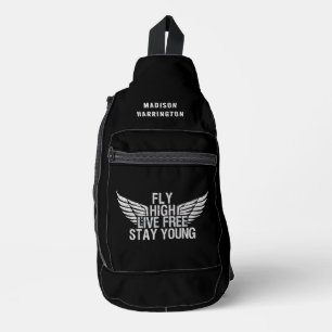 Custom Name Fly High Sling Bag