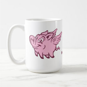 Custom Name Flying Pigs Coffee Mug