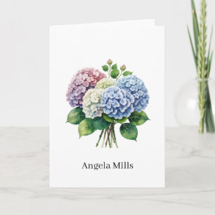 Custom Name Folded Note Card
