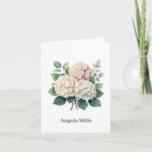 Custom Name Folded Note Card